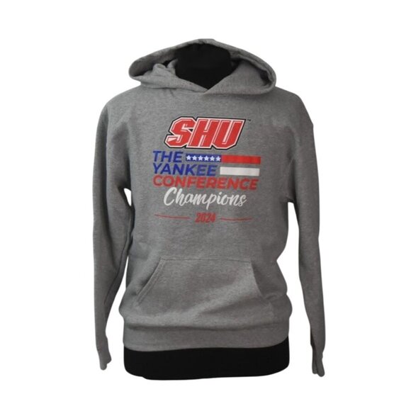 SHU The Yankee Conference Champions 2024 Hoodie Gray Gildan Heavy Blend Mens M - Picture 1 of 6